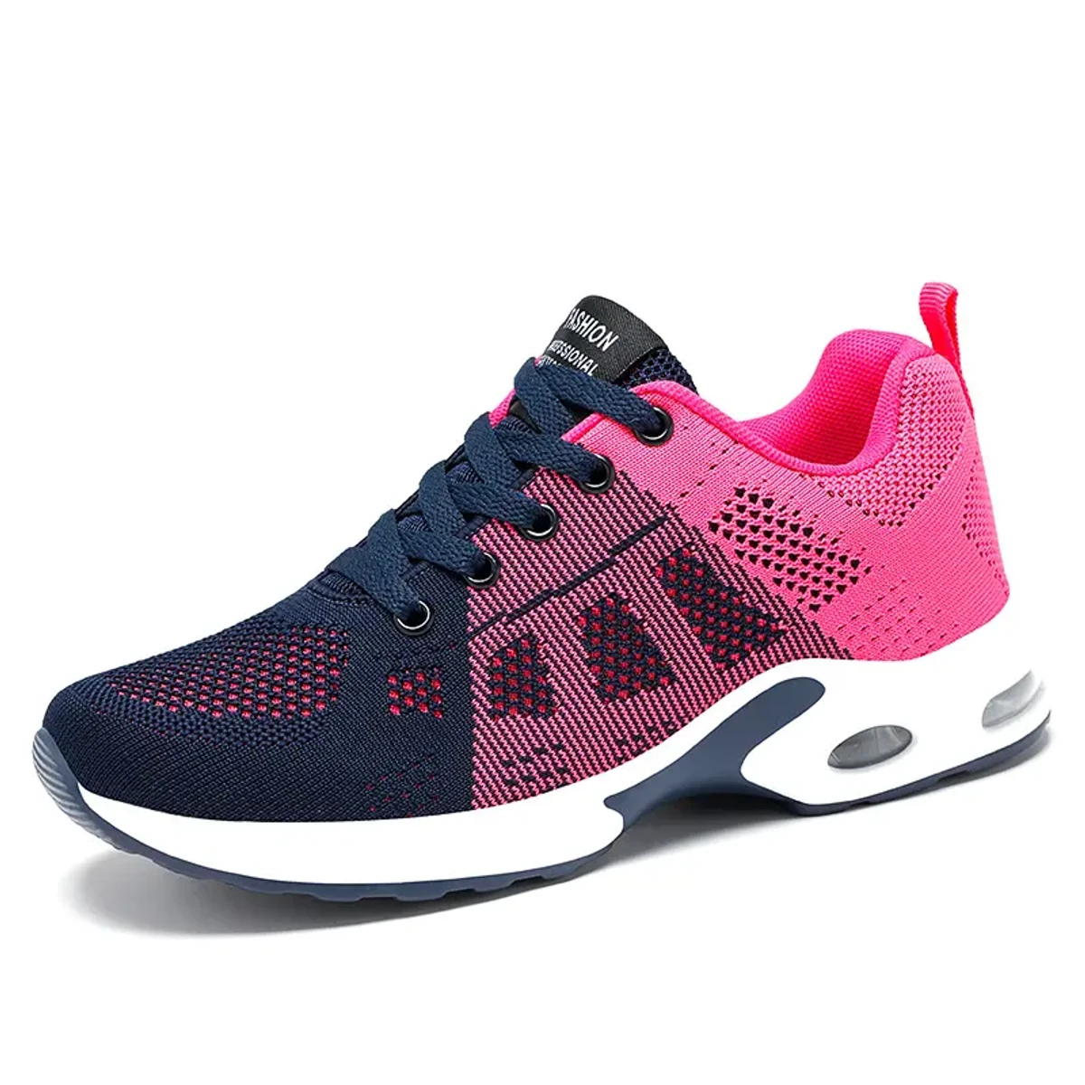 Women Casual Fly Knitted tennis female Sport Shoes Ladies breathable lace up air cushion sports sneakers